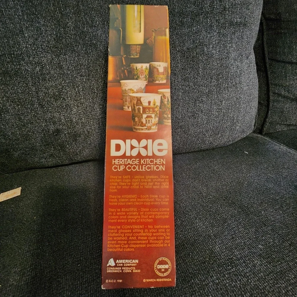 1981‎ Dixie Heritage Kitchen 50- 5oz Refill Cups Original Scenes